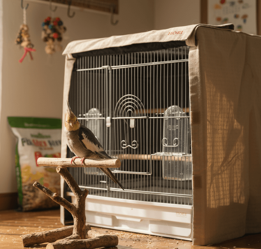 鳥さんのケージカバーは必要？夜の過ごし方と使い方🐥
