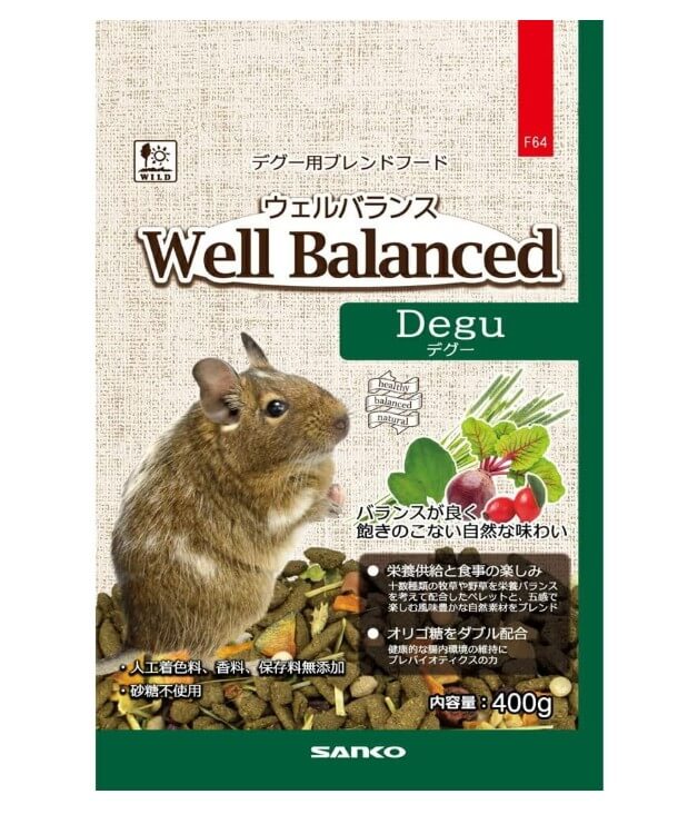 ウェルバランス　デグーフード　400g　F64