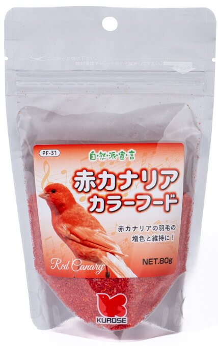 黒瀬ペットフード　赤カナリア　カラーフード　80g