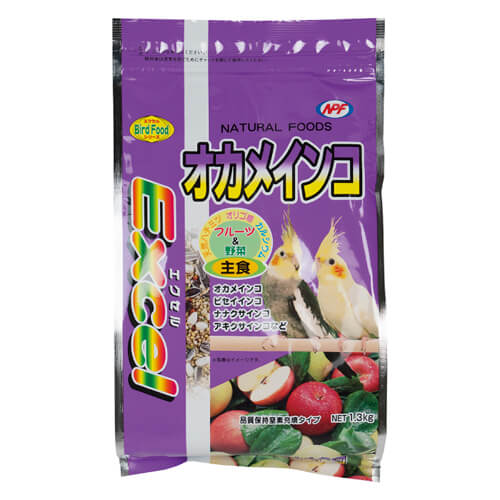 NPF　エクセル　オカメインコ　皮付　1.3kg　【在庫限り】