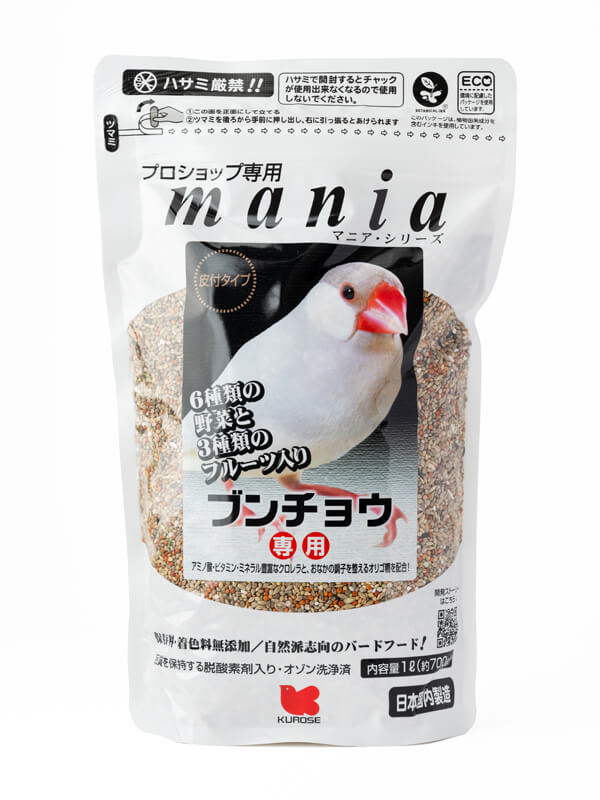 黒瀬ペットフード　プロショップ専用　mania　文鳥　1リットル