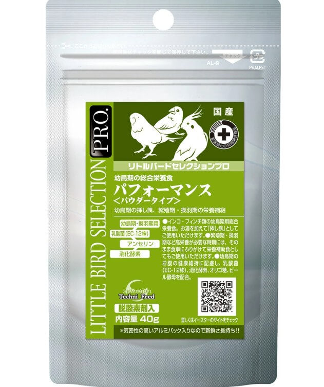 【ネット通販厳禁】【生体取扱店限定】イースター　リトルバードセレクションプロ　パフォーマンスパウダー　40g