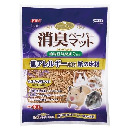 GEX　ハムキュート　消臭ペーパーマット 400g